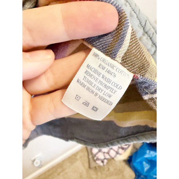 Faherty Mens Belmar Brushed Cotton Overshirt Long Sleeve Button Up Blue Small - Picture 4 of 5